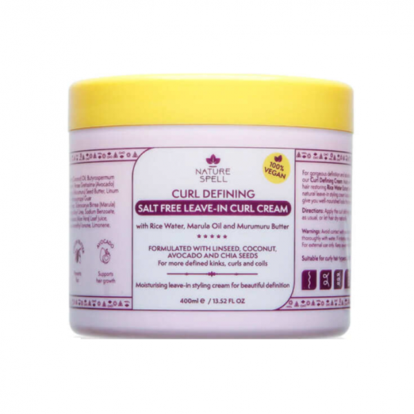 Nature's Spell - Curly Hair Cream Supports Curly Curls 400ml